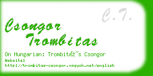 csongor trombitas business card